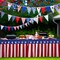 3 Pack 4th of July Plastic Table Skirts – Red, White & Blue Patriotic Disposable Table Skirts for Independence Day, Memorial Day, Veterans Day & 250th Anniversary Party Supplies
